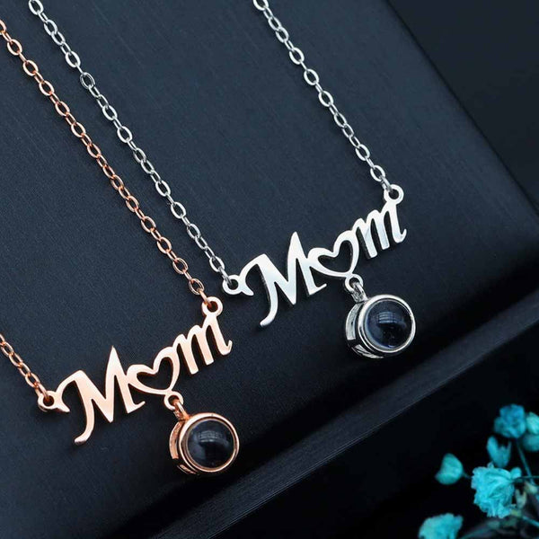 Gepersonaliseerde Foto Projectie Ketting - Mom