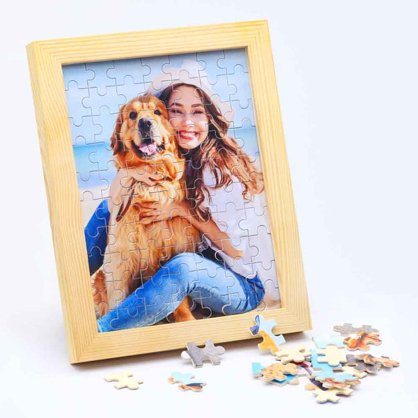 Gepersonaliseerde Fotolijst voor Houten Puzzels