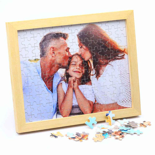 Gepersonaliseerde Foto Houten Puzzel met Lijst