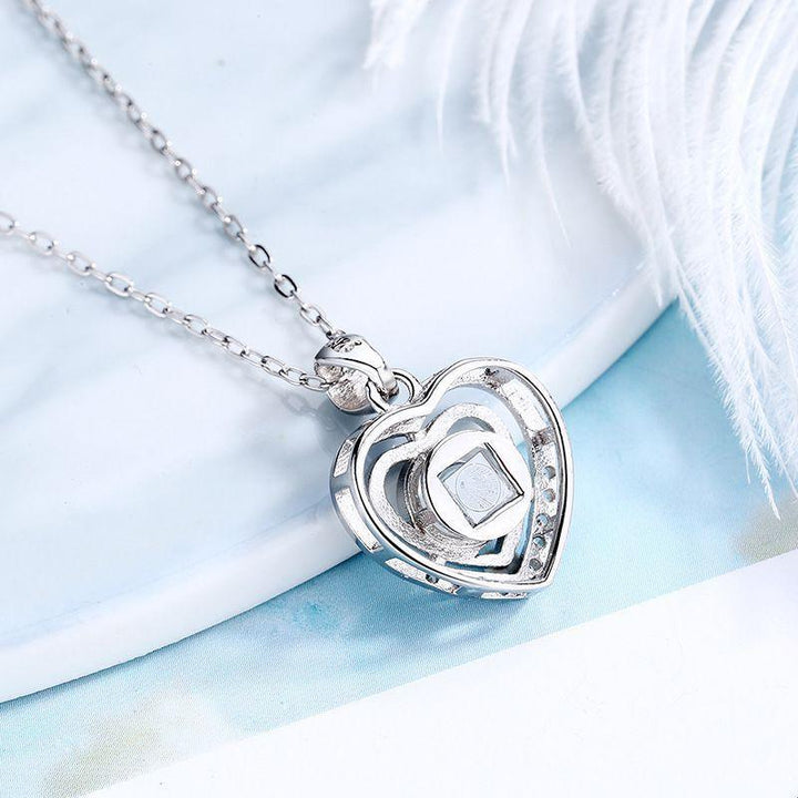 Gepersonaliseerde Foto Projectie Ketting - Hart in Hart - Remigifts