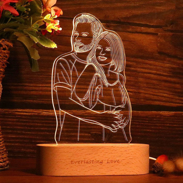 Personalisierte Foto 3D LED Lampe Linienlichter - Remigifts