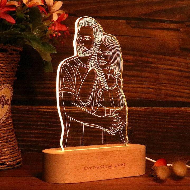 Personalisierte Foto 3D LED Lampe Linienlichter - Remigifts