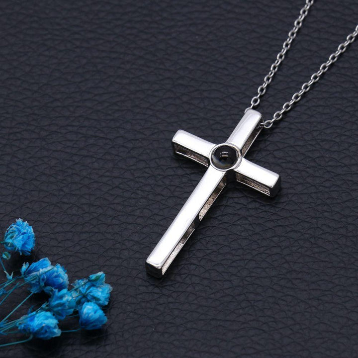 Gepersonaliseerde Foto Projectie Kreuz Ketting - Remigifts