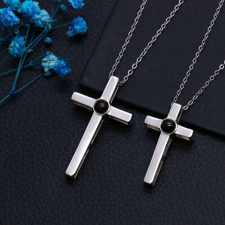 Gepersonaliseerde Foto Projectie Kreuz Ketting - Remigifts