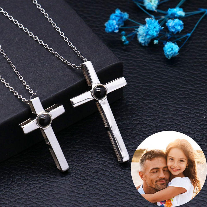 Gepersonaliseerde Foto Projectie Kreuz Ketting - Remigifts